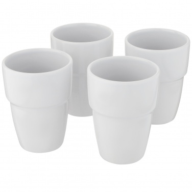 Logotrade dāvanas foto: Staki 4-daļīgs 280 ml sakraujamās krūzes dāvanu komplekts