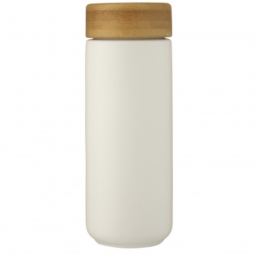 Logotrade logo dāvanas foto: Lumi 300 ml keramikas trauks ar bambusa vāku