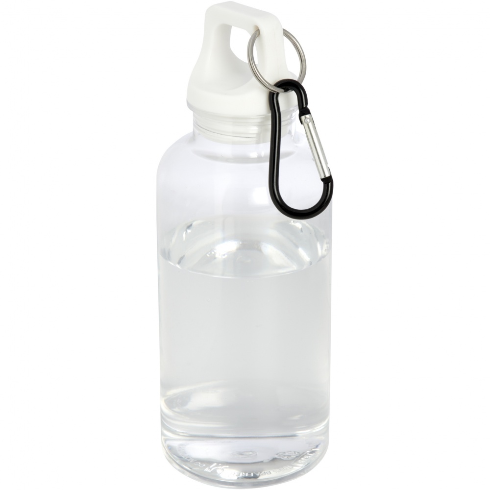 Logotrade Ideja dāvanas foto: Oregon 400 ml RCS sertificēta pārstrādāta plastmasas ūdens pudele ar karabīni