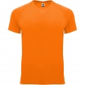Bahreinas bērnu sporta krekls ar īsām piedurknēm, Fluor oranža