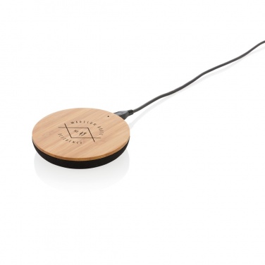 Logotrade ziemassvētku dāvanas foto: Bamboo X 5W bezvadu lādētājs