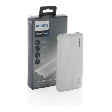 Logotrade biznesa dāvanas foto: Philips 10 000 mAh plānā jaudas banka