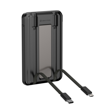 Logotrade korporatīvās dāvanas foto: Urban Vitamin Redwood 5in1 5000mah 20W PD magnētiskā jaudas banka