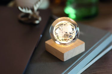 Logotrade dāvanas foto: LED stikla lodīte