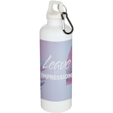 Logotrade ziemassvētku dāvanas foto: Oregon 750 ml vienkrāsaina RCS pārstrādātas plastmasas ūdens pudele ar karabīni