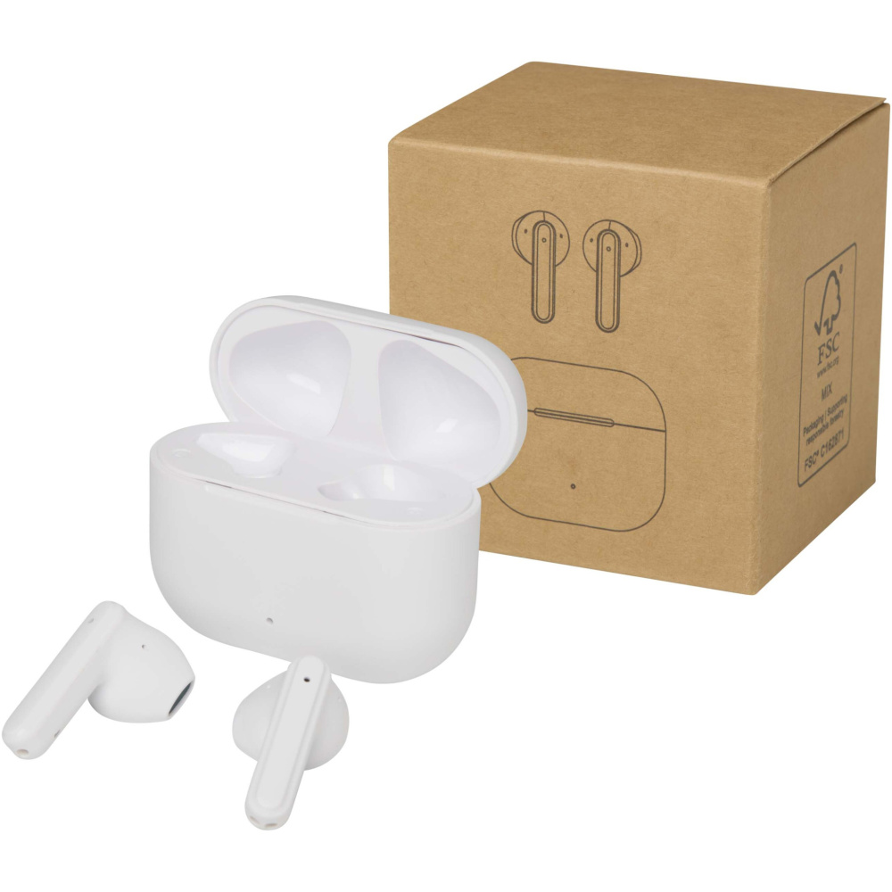 Logotrade Ideja dāvanas foto: Altais pārstrādātas plastmasas patiesi bezvadu Bluetooth® austiņas