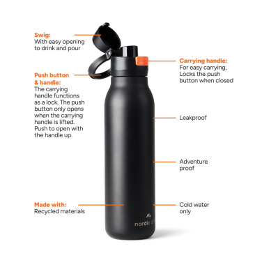 Logotrade Ideja dāvanas foto: Nordic Drift Trail RCS vienas sienas ūdens pudele 750ml