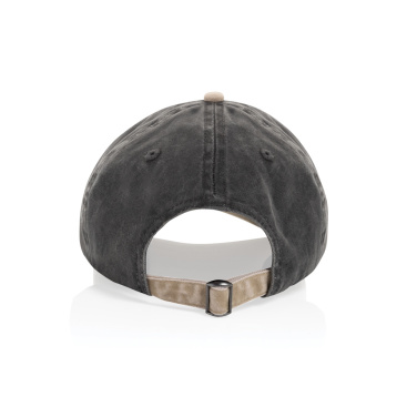 Logotrade biznesa dāvanas foto: BEAU AWARE™ Mazgāta 6 paneļu 270 g/m² kokvilnas tvīla divtoņu cepure