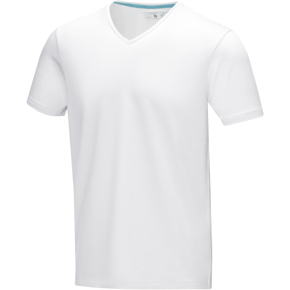 Лого трейд pекламные продукты фото: Kawartha short sleeve men's organic V-neck t-shirt