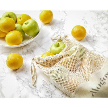 Лого трейд pекламные подарки фото: Фруктовый мешок Natura Organic GOTS Mesh Bag (120 г/м²)