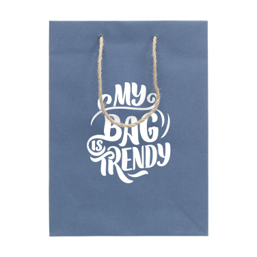 Лого трейд бизнес-подарки фото: Сумка Leaf It Bag из переработанных джинсовых волокон (180 г/м²) M