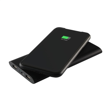 Лого трейд pекламные подарки фото: Беспроводное зарядное устройство Powerbank из алюминия 8000 Wireless