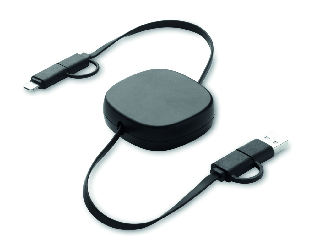 Лого трейд бизнес-подарки фото: 60W retractable charging cable