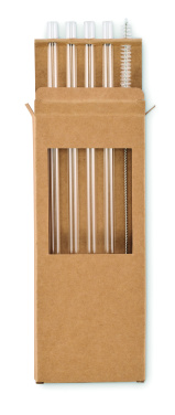 Лого трейд pекламные продукты фото: 4 reusable glass straws