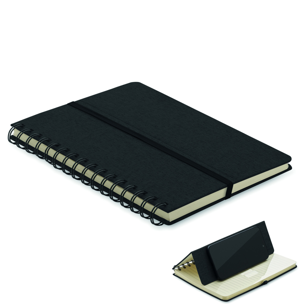 Логотрейд бизнес-подарки картинка: A5 notebook with phone holder