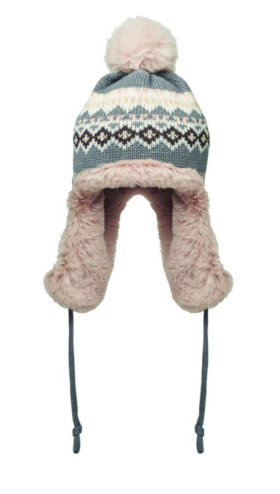 Логотрейд pекламные cувениры картинка: Knitted beanie with ear flap
