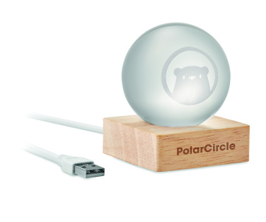 Логотрейд pекламные cувениры картинка: LED glass ball