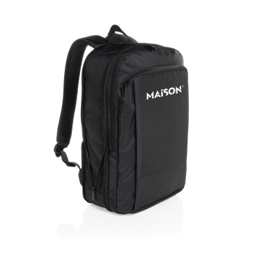Логотрейд бизнес-подарки картинка: Тонкий рюкзак Flexpack Aware™ RPET для ноутбука 15,6 дюйма с возможностью расширения