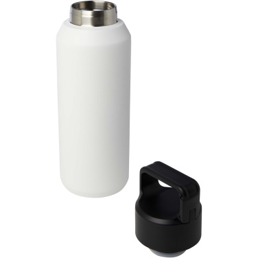 Лого трейд pекламные cувениры фото: Бутылка для воды с вакуумной изоляцией Astra объемом 600 мл из меди и переработанной нержавеющей стали, сертифицированной по стандарту RCS