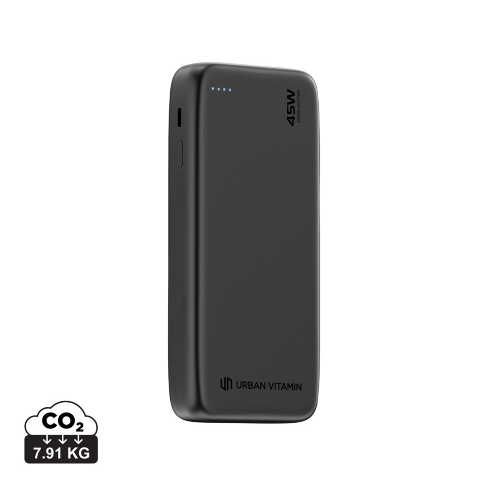 Лого трейд бизнес-подарки фото: Urban Vitamin San Mateo 45 Вт, 20 000 мАч Powerbank