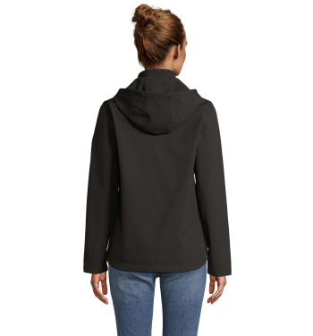 Лого трейд бизнес-подарки фото: RACE WOMEN HOODED JACKET