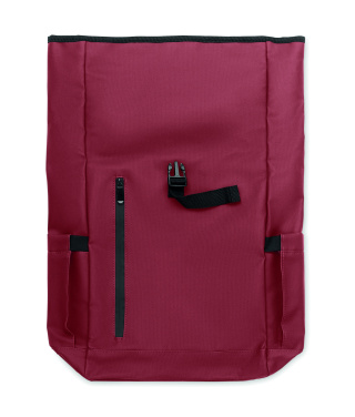 Логотрейд pекламные подарки картинка: Rolltop laptop rucksack 600D