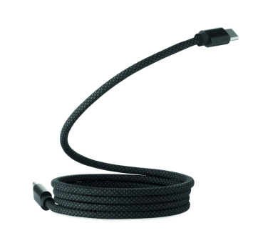 Лого трейд pекламные cувениры фото: Braided magnetic cable in RPET