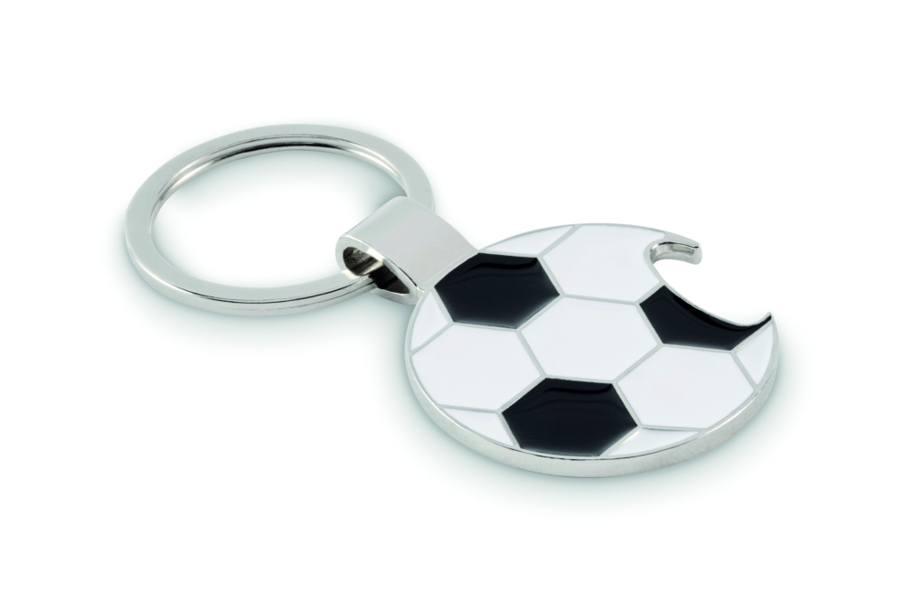 Лого трейд бизнес-подарки фото: Football keyring with opener