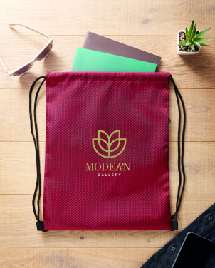 Лого трейд бизнес-подарки фото: Drawstring bag in 420D RPET