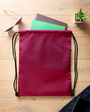 Лого трейд pекламные cувениры фото: Drawstring bag in 420D RPET