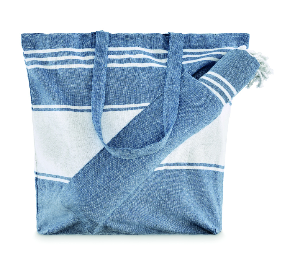 Логотрейд бизнес-подарки картинка: Beach bag with hammam towel