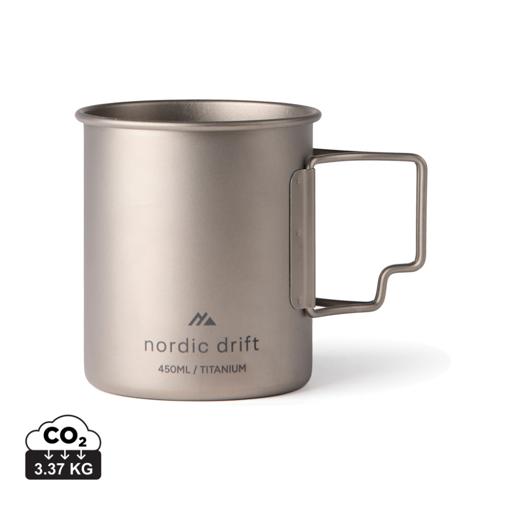 Логотрейд бизнес-подарки картинка: Кружка Nordic Drift Trail Ultra Light Titanium 450 мл
