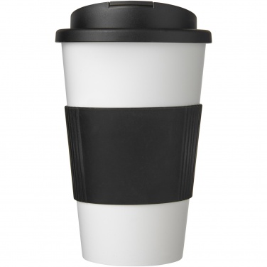 Logotrade reklamprodukter bild: Americano® 350 ml mugg med grepp och spillsäkert lock