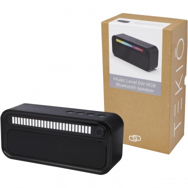 Logotrade profilreklam bild: Music Level 5 W Bluetooth®-högtalare med RGB-stämningsbelysning