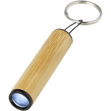 Logotrade profilreklam bild: Cane nyckelring i bambu med lampa
