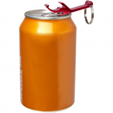 Logotrade presentreklam bild: Tao flask- och burköppnare med nyckelring av RCS-återvunnen aluminium