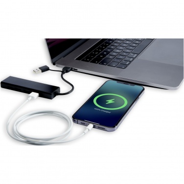 Logotrade profilprodukter bild: Rise USB 2.0-hubb av RCS-återvunnen aluminium