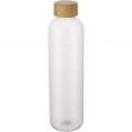 Ziggs 950 ml vattenflaska av återvunnen plast, Transparent tydlig