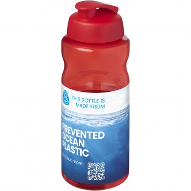Logotrade reklamprodukter bild: H2O Active® Eco Big Base 1-liters sportflaska med uppfällbart lock