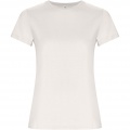 Golden kortärmad T-shirt för dam, Vintage vit