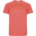 Imola kortärmad funktions T-shirt för barn, Fluor korall