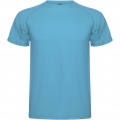 Montecarlo kortärmad funktions t-shirt för barn, Turkos