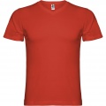 Samoyedo kortärmad v-ringad T-shirt för herr, Röd