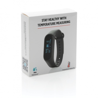 Logotrade reklamprodukter bild: Stay Healthy med temperaturmätning