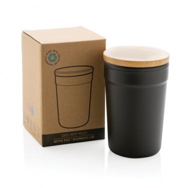 Logotrade reklamprodukter bild: GRS RPP mugg med bambulock