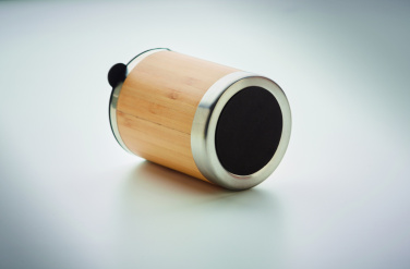 Logotrade profilreklam bild: Termosmugg rostfritt/bambu