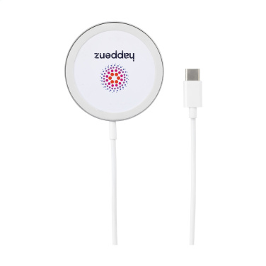 Logotrade reklamprodukter bild: Force MagSafe 10W återvunnen trådlös laddare