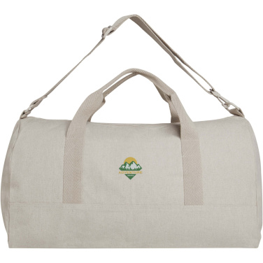 Logotrade profilreklam bild: Porter 500 g/m² duffelväska av Aware™-återvunnet material på 50 l