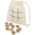Whorl tic-tac-toe-spel av trä, Naturlig