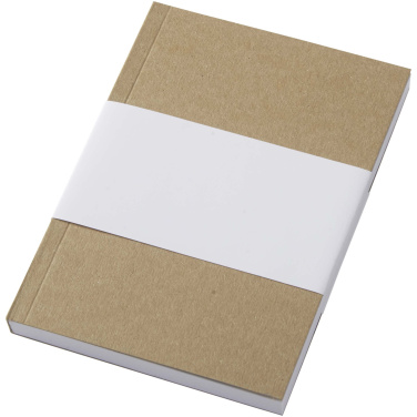 Logotrade profilprodukter bild: Novella Austen A6 anteckningsbok med återvunnet mjukt omslag med kraftpapper, 100 ark